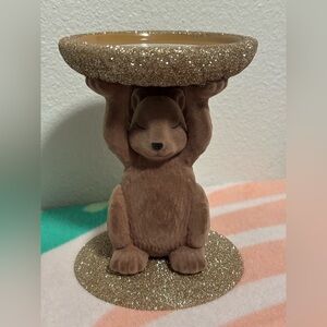 Bath and Body Works 3 Wick Candle Holder Squirrel
